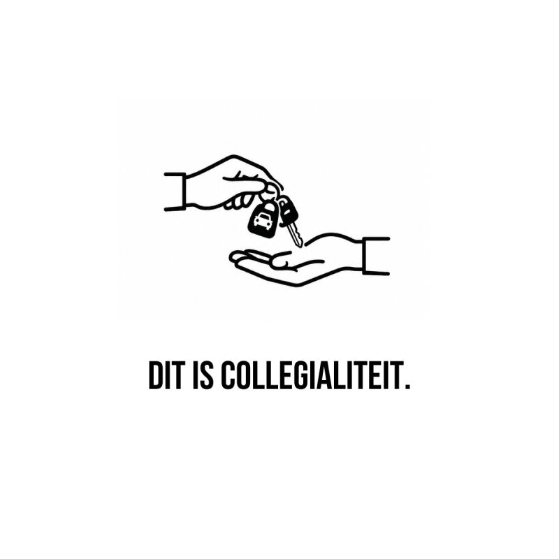 Soms zegt een autosleutel alles over een team