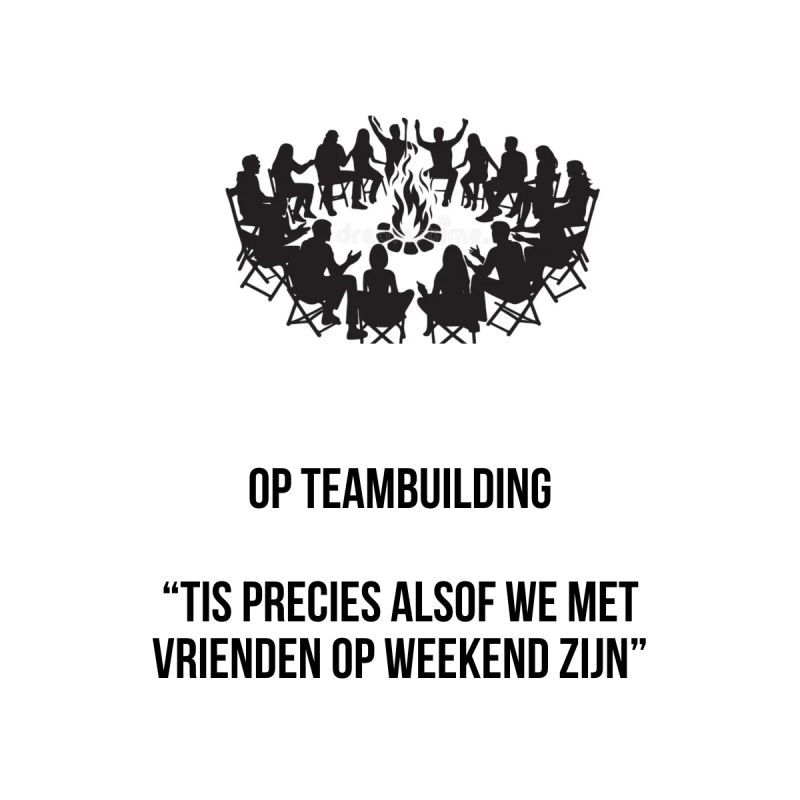 Je weet dat een teambuilding geslaagd is wanneer…