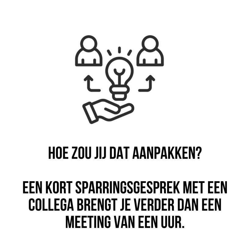 Hoe zou jij dat aanpakken?
