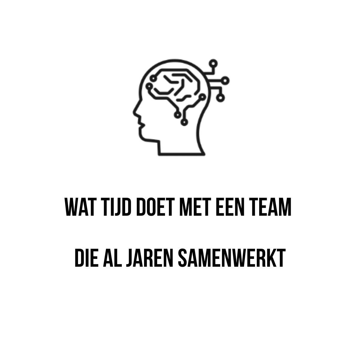 Wat tijd doet met een team dat al jaren samenwerkt